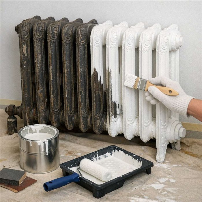 Comment peindre un ancien radiateur en fonte : guide complet