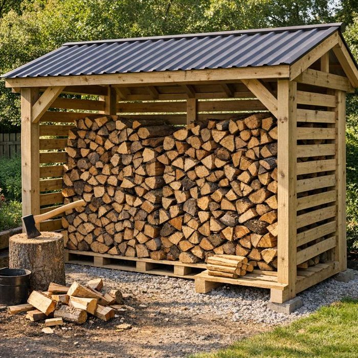 Construire un abri à bois ventilé : guide complet et simple