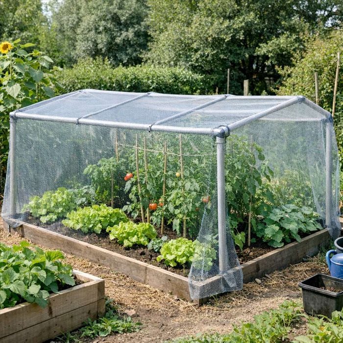 Fabriquer un abri anti-grêle pour potager : guide simple et malin
