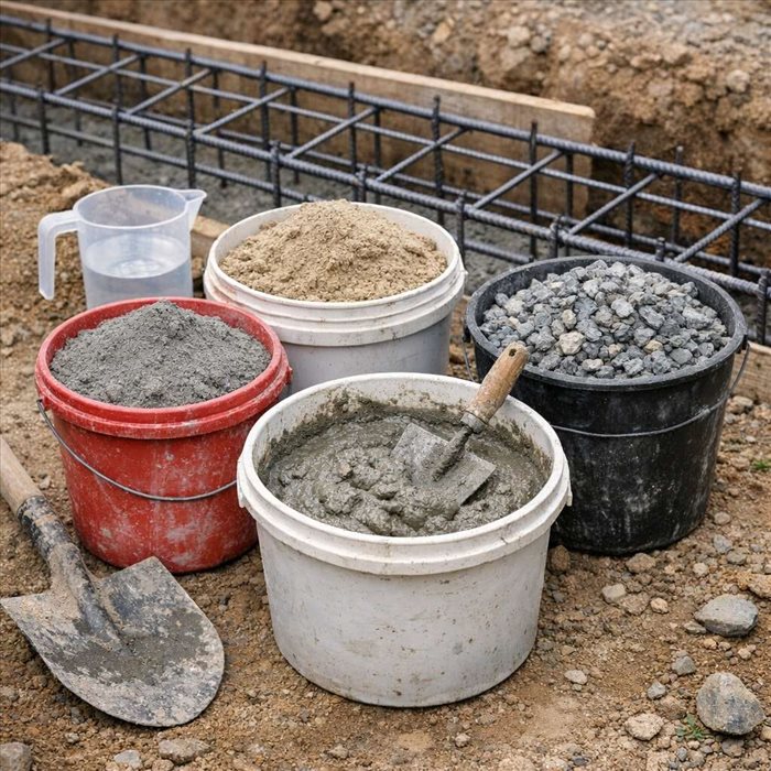 Quel dosage pour un béton de fondation en seau ? | Guide pratique