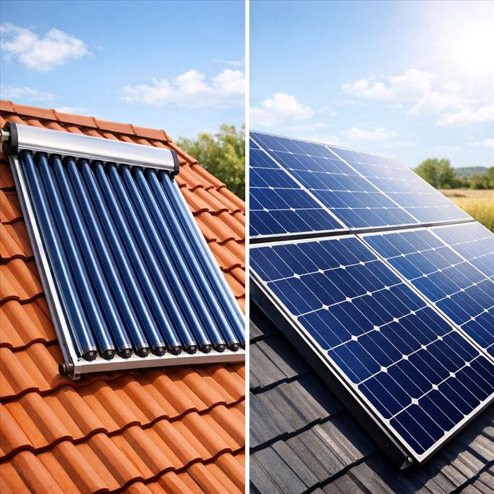 Panneau solaire thermique ou photovoltaïque : quelle différence ?