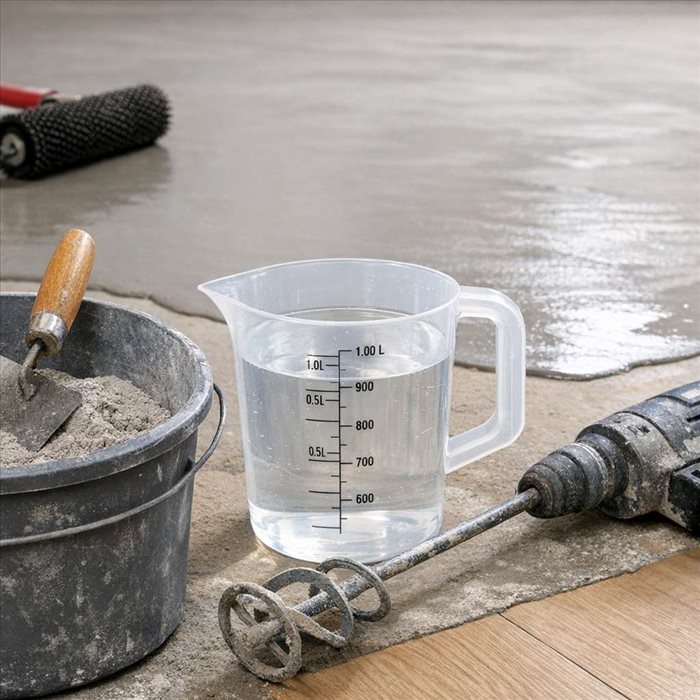 Quel dosage d’eau pour un ragréage autolissant ?