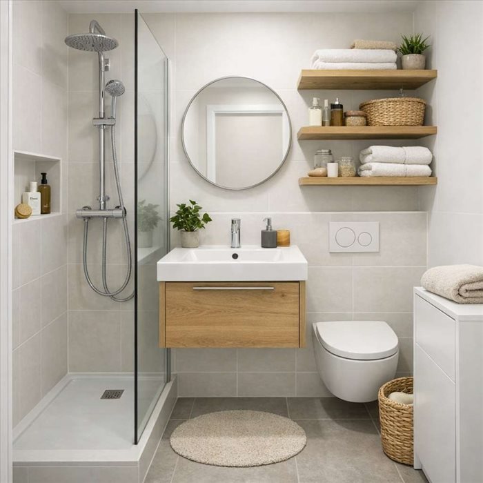 Aménager une salle de bain de 4 m² : idées et astuces