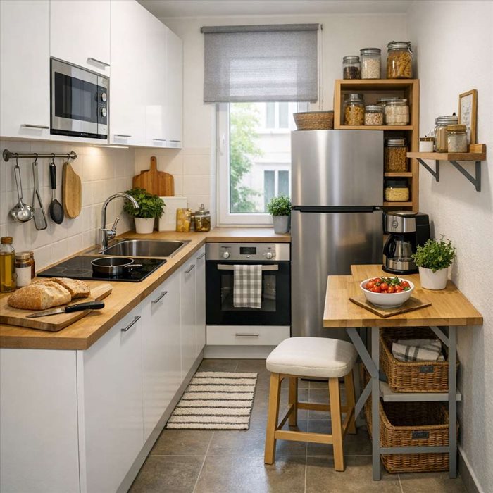 Comment aménager une cuisine de 6 m² : idées et astuces