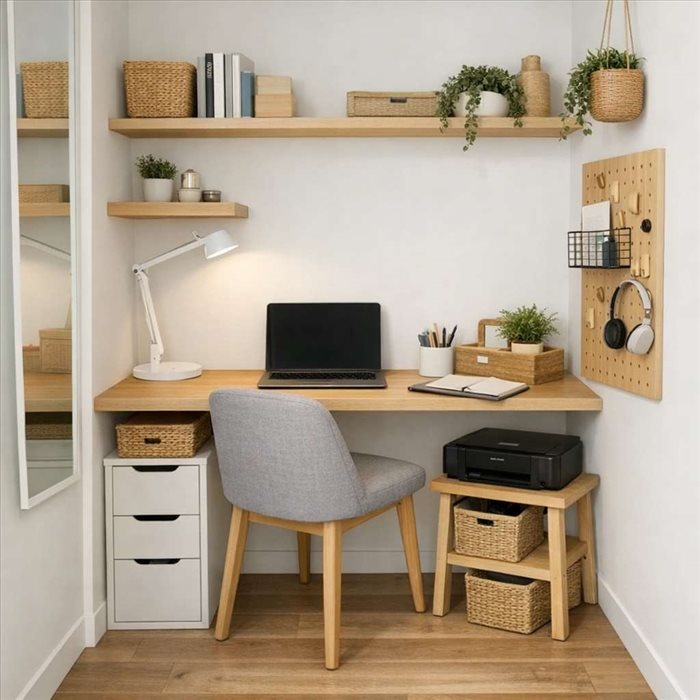 Comment aménager un bureau dans 5 m² : idées gain de place