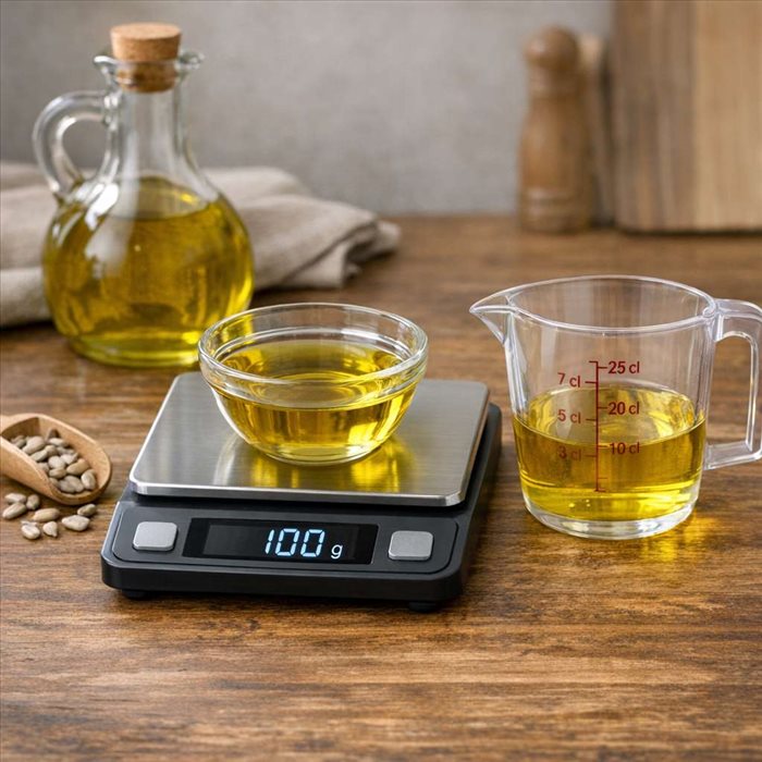 Convertir 100 g d’huile en cl : le bon repère simple
