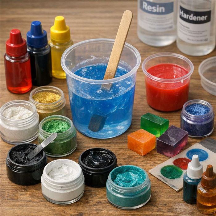 Teinter une résine époxy : techniques, pigments et astuces
