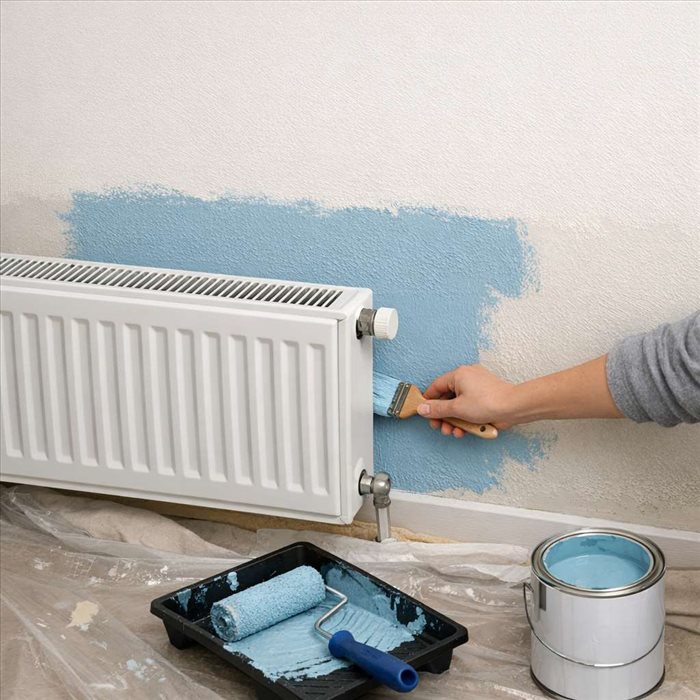 Comment peindre derrière un radiateur : méthode simple et rapide