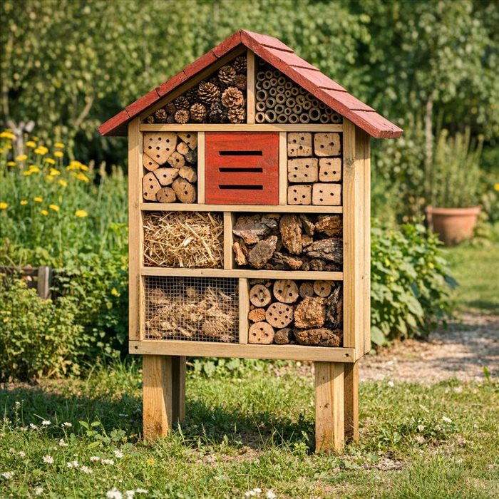 Comment orienter un abri à insectes au jardin ?