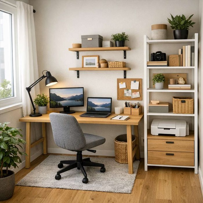 Bureau à domicile de 8 m² : astuces pour bien l’aménager