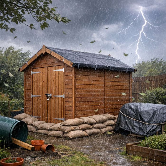 Protéger un abri de jardin des tempêtes : guide complet