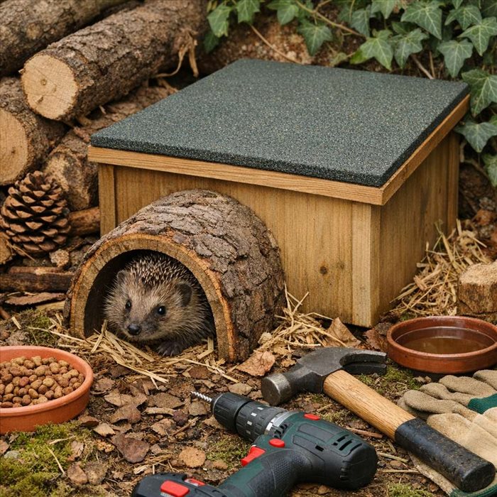 Fabriquer un abri pour hérisson en hiver : guide facile