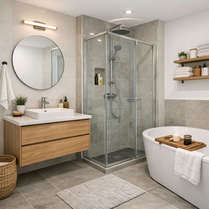 Aménager une salle de bain de 8 m² : idées et plan optimisé