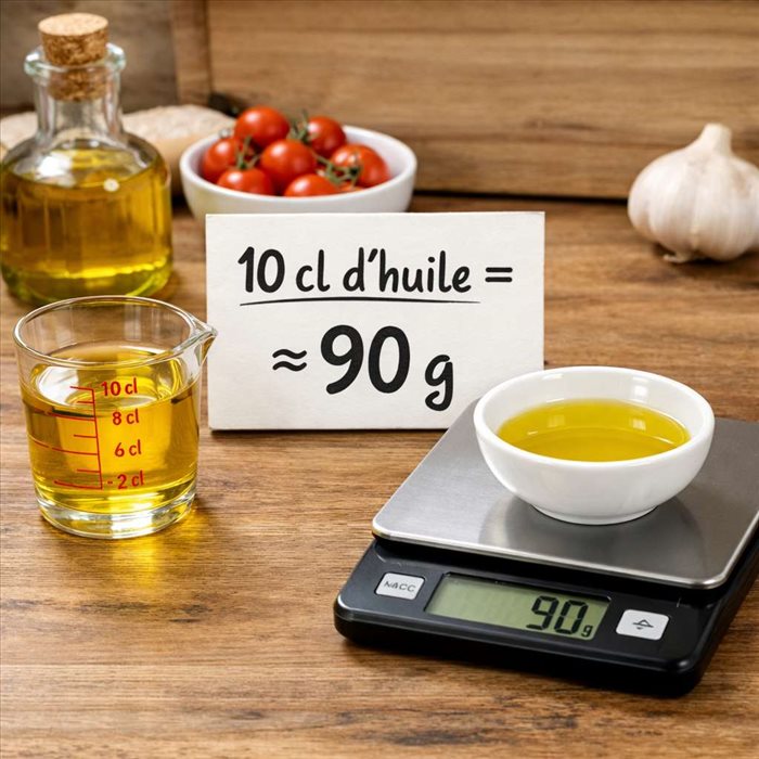 10 cl d’huile en grammes : la conversion simple et rapide
