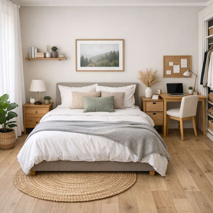 Aménager une chambre de 14 m² : conseils pour un espace confortable