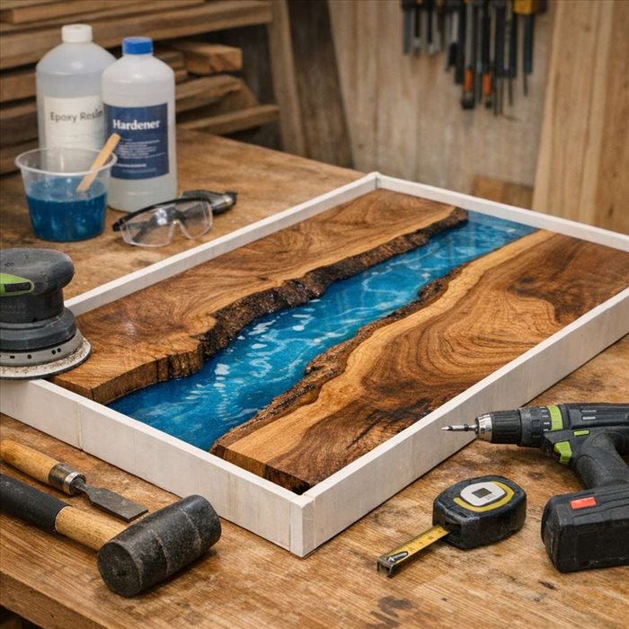 Fabrication d’une table rivière : étapes simples et conseils
