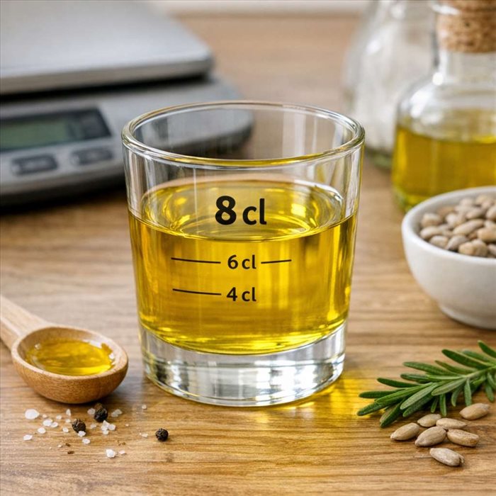 8 cl d’huile en grammes : conversion simple et précise