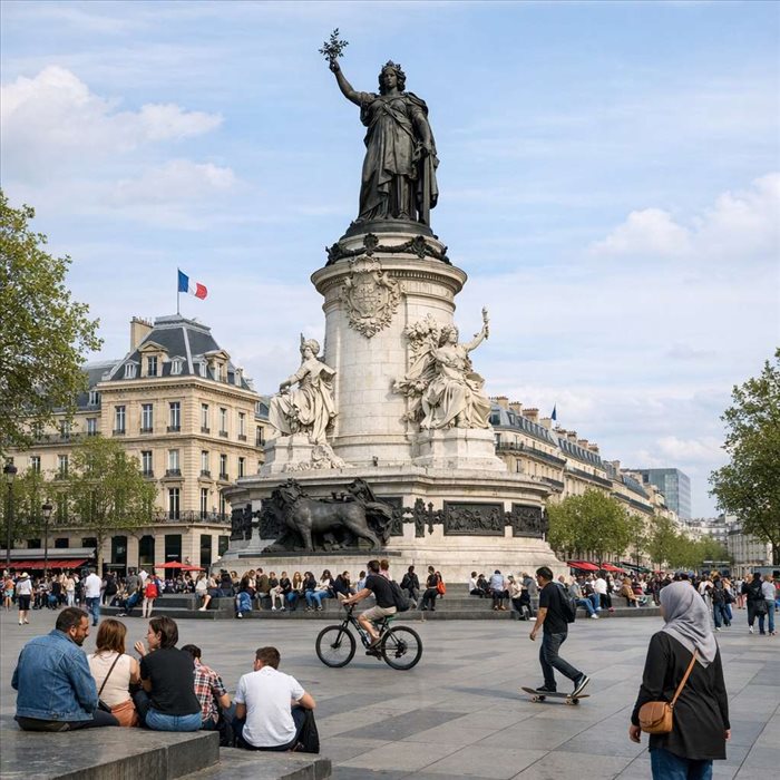 Place de la République à Paris : identité, mémoire et usages