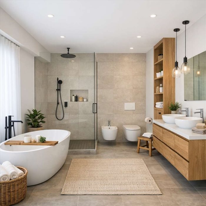 Comment aménager une salle de bain de 15 m² ? Guide complet