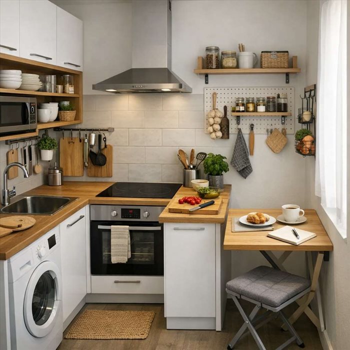 Aménager une cuisine de 7 m² : idées et conseils pratiques