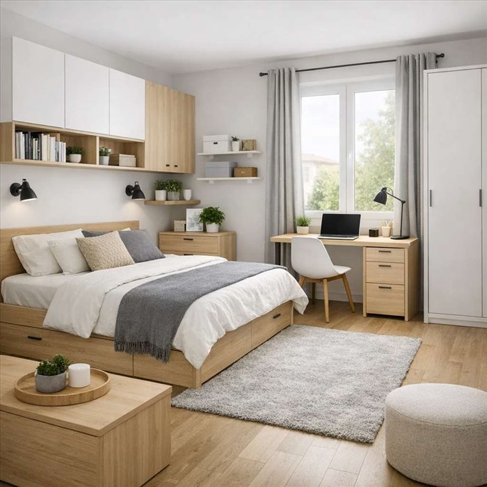 Aménager une chambre de 16 m² : idées pour gagner de la place