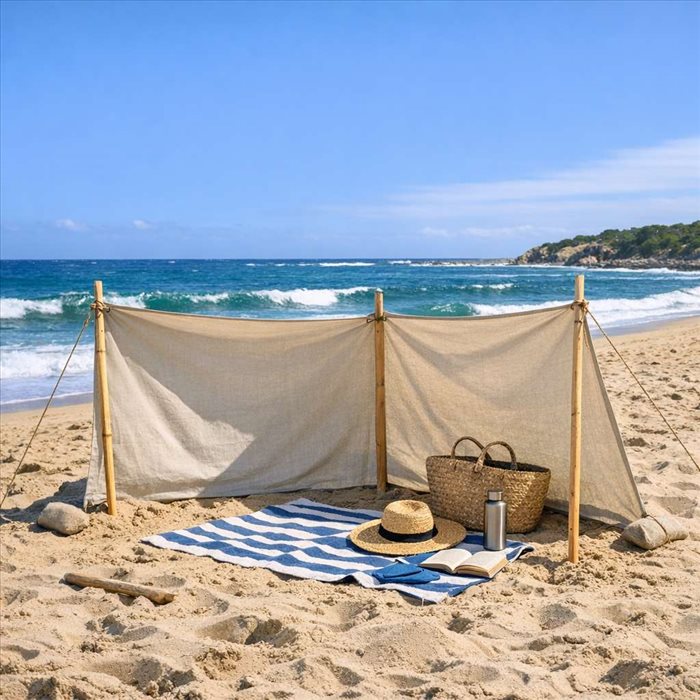Construire un abri de plage contre le vent | Guide pratique