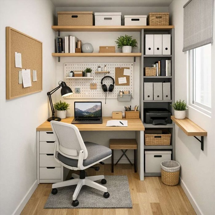 Aménager un bureau de 6 m² : idées gain de place et confort