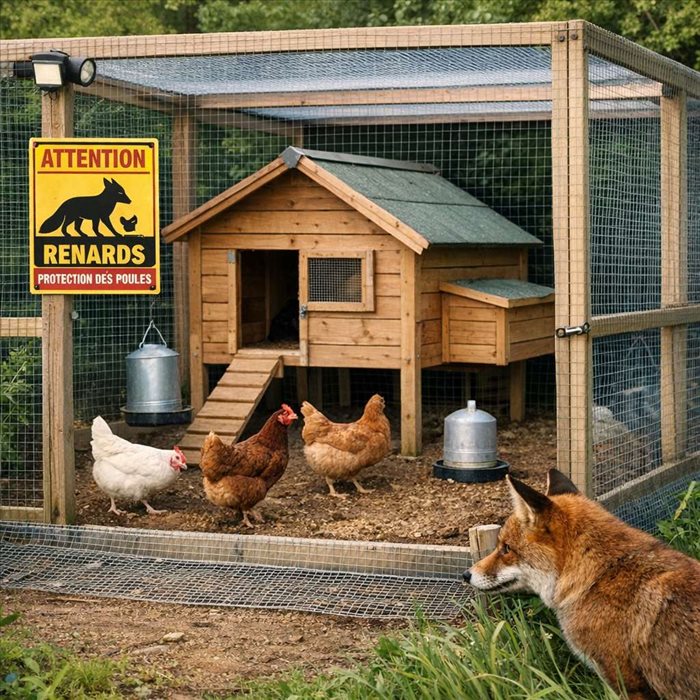 Abri pour poules contre les renards : guide complet et efficace