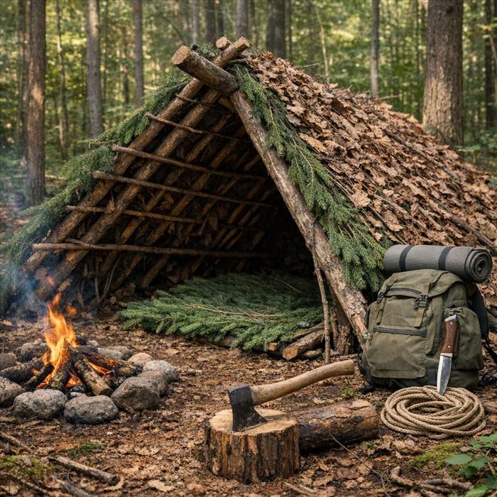 Comment fabriquer un abri de survie en forêt : guide complet