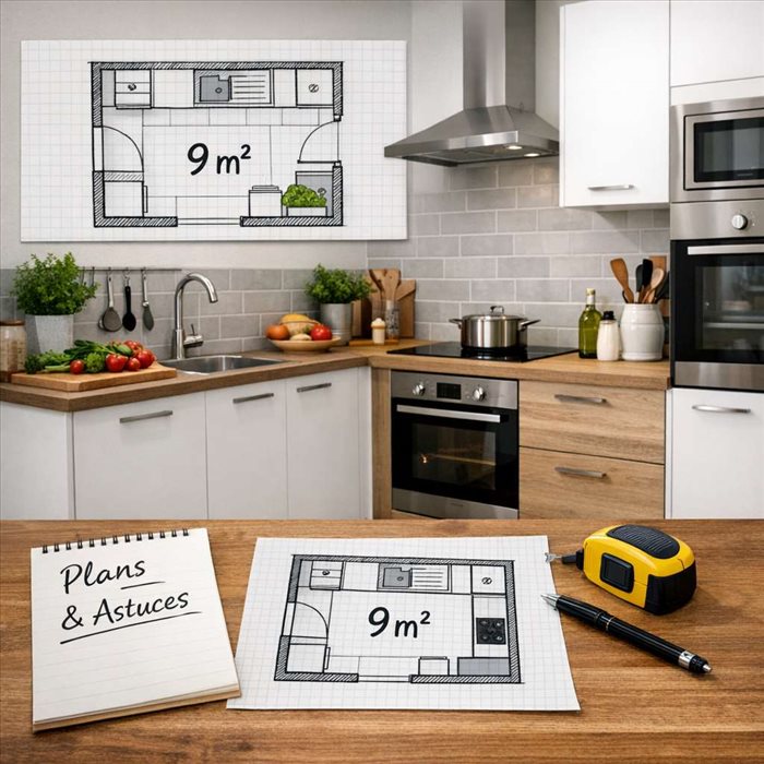 Comment aménager une cuisine de 9 m² : conseils et idées