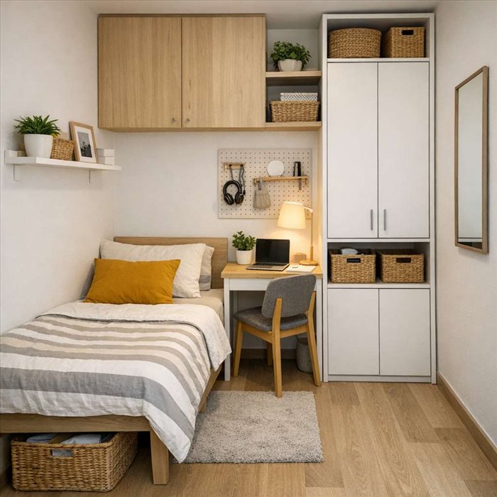 Comment aménager une petite chambre de 8 m² : guide complet et malin