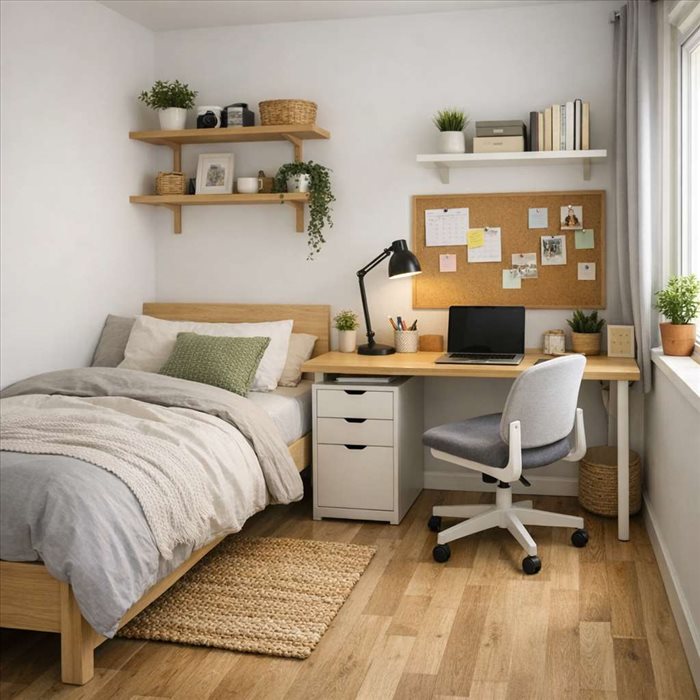 Aménager une chambre avec bureau de 10 m² : guide pratique