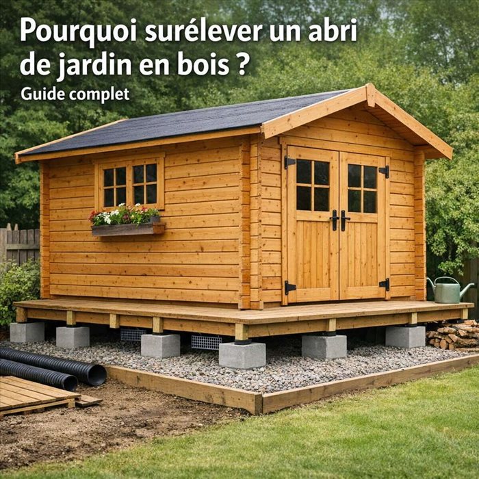Pourquoi surélever un abri de jardin en bois ? Guide complet