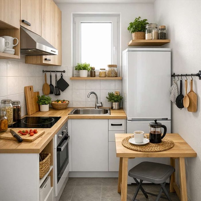 Comment aménager une cuisine de 5 m² ? Astuces gain de place