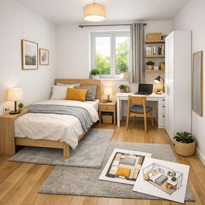 Aménager une chambre rectangulaire de 10 m² : idées et conseils