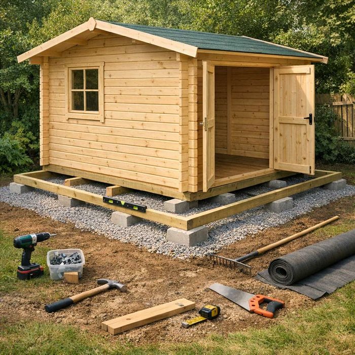 Fabriquer un abri de jardin sans dalle béton : guide complet