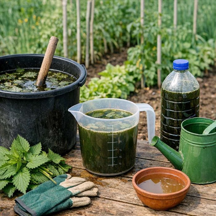Quel dosage pour du purin d’ortie au potager ?