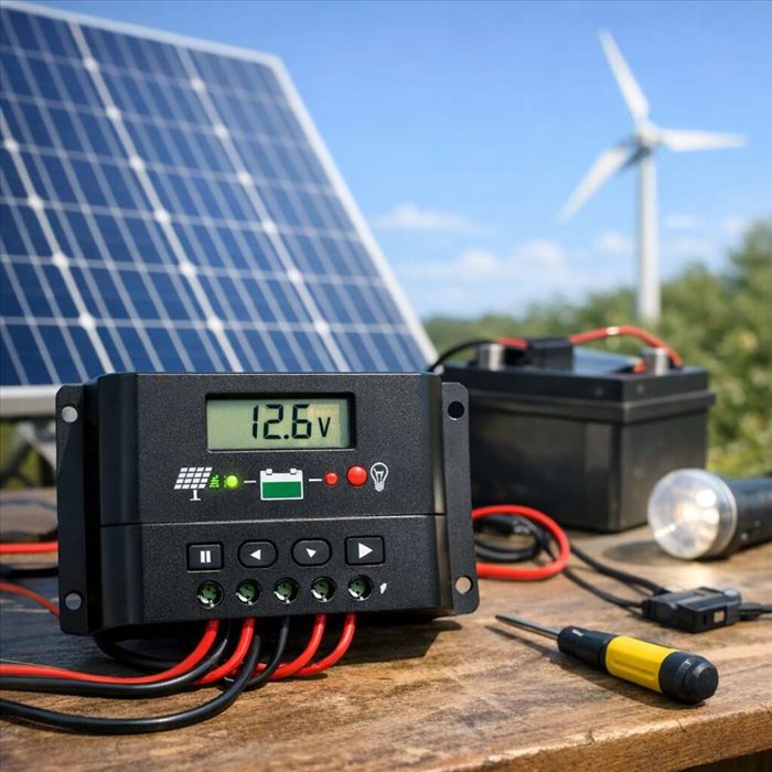 Régulateur de charge solaire : rôle, réglages et choix