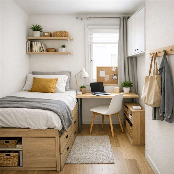 Aménager une chambre de 9 m² : conseils pour gagner de la place