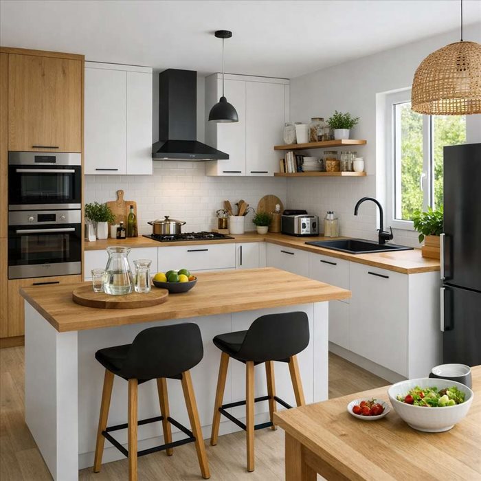Comment aménager une cuisine de 15 m² : idées et conseils