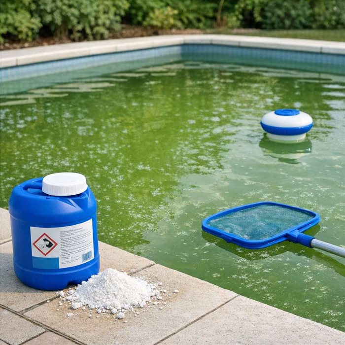 Quel dosage de chlore choc pour piscine verte ? Guide pratique