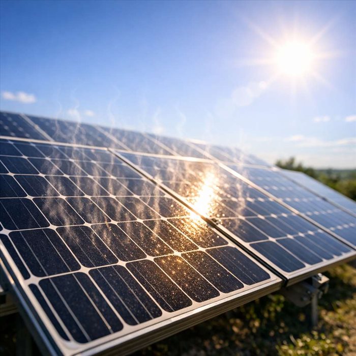 Pourquoi les panneaux solaires chauffent-ils au soleil ?